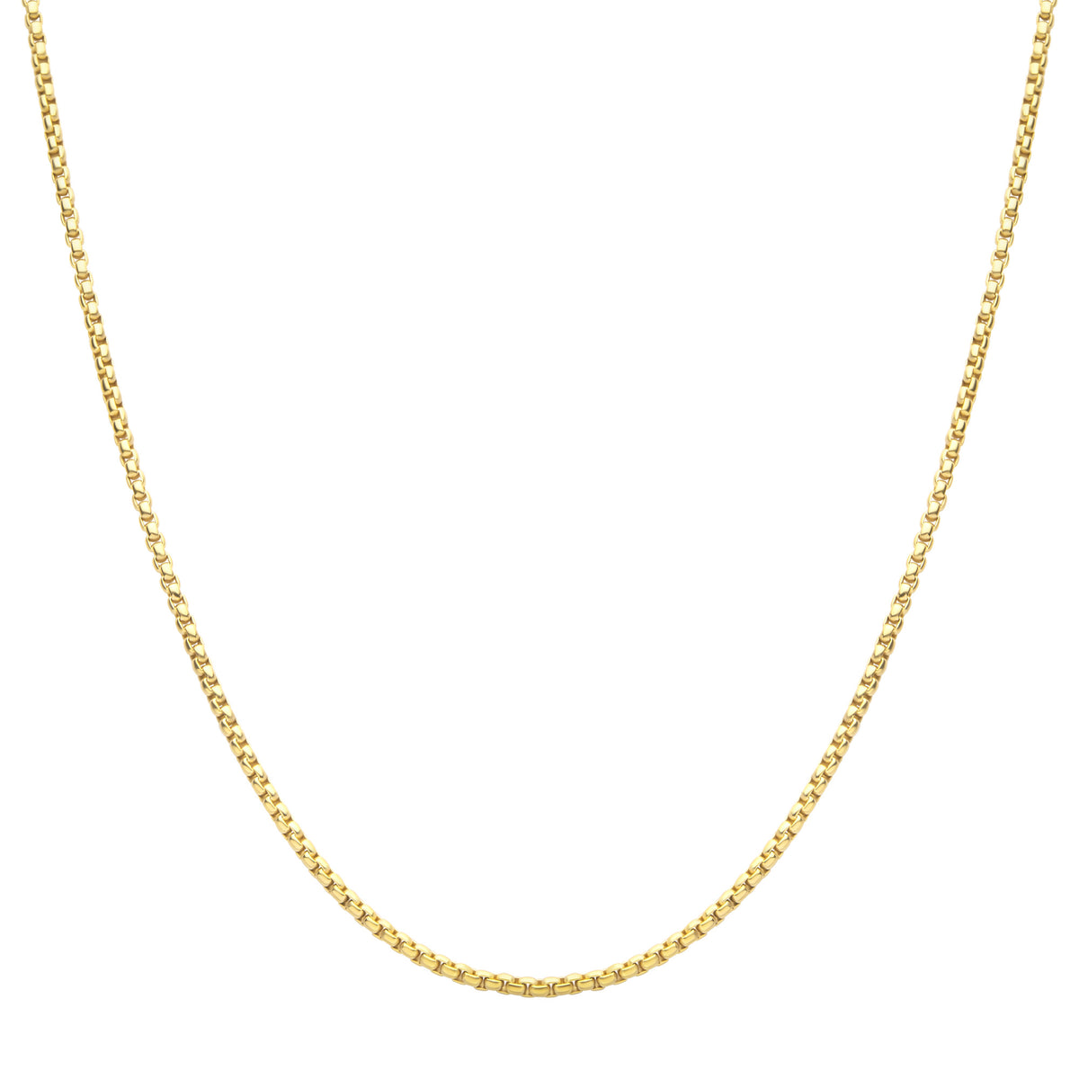 3mm Gold Titanium Figaro Necklace
