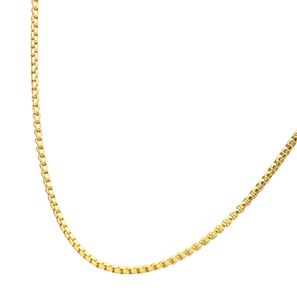 3mm Gold Titanium Figaro Necklace