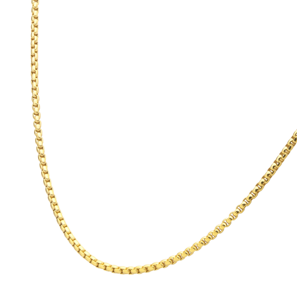 3mm Gold Titanium Figaro Necklace
