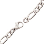 4.7mm Titanium Figaro Necklace