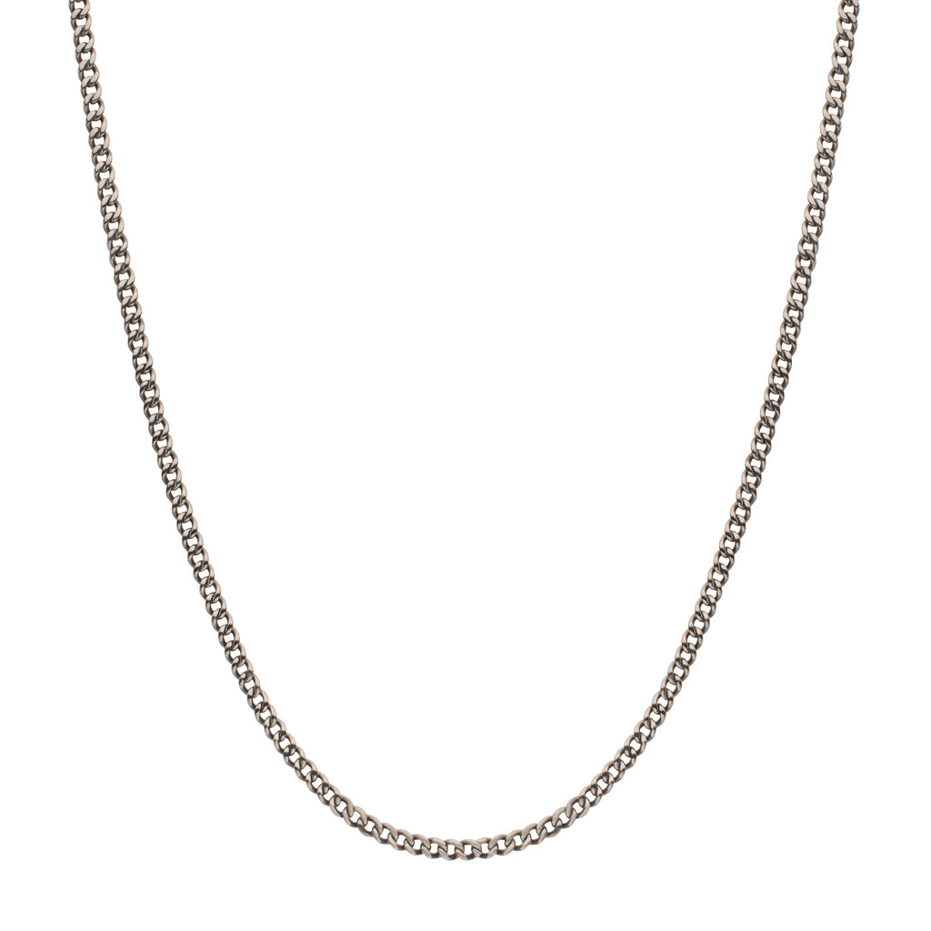 3.5mm Titanium Figaro Necklace