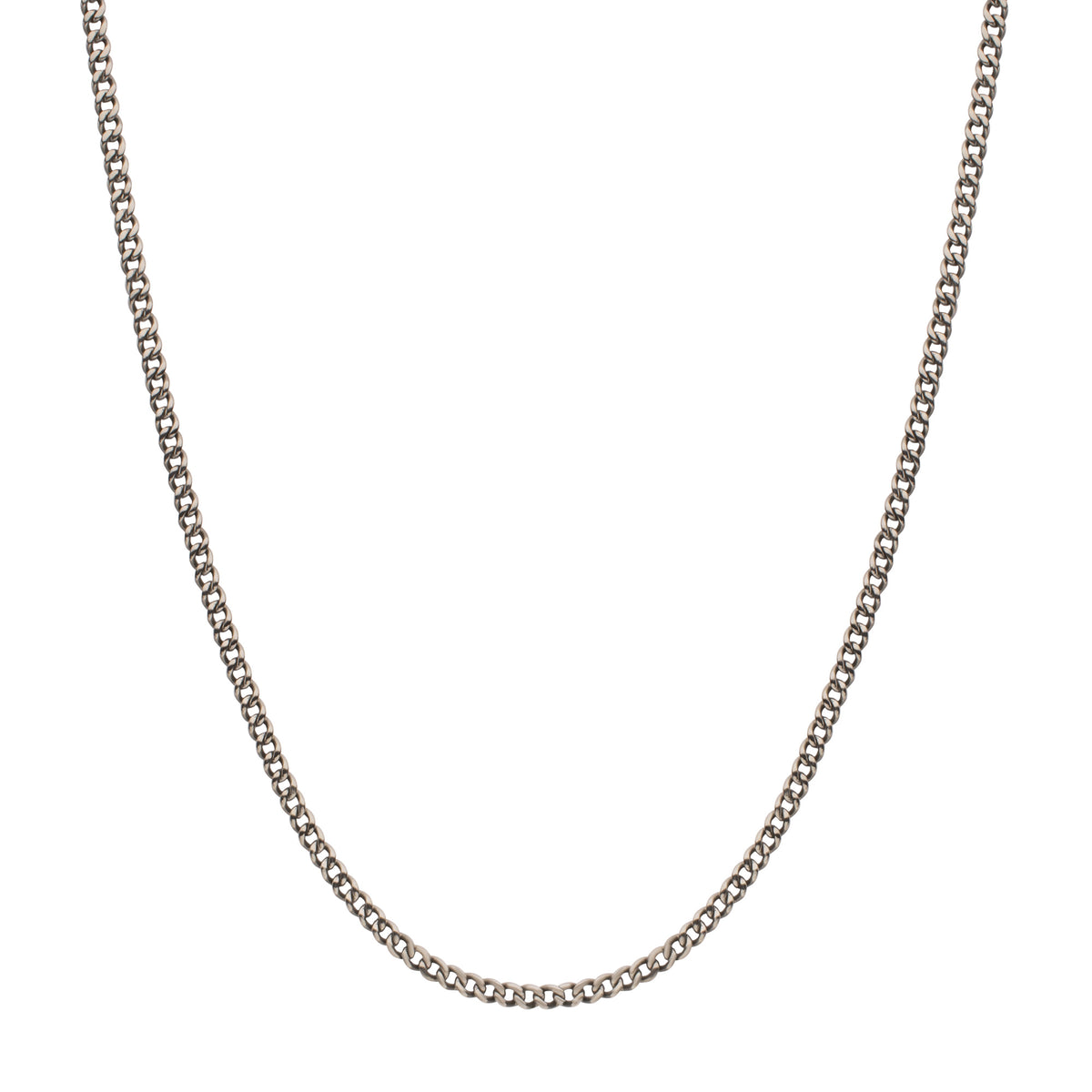 3.5mm Titanium Figaro Necklace