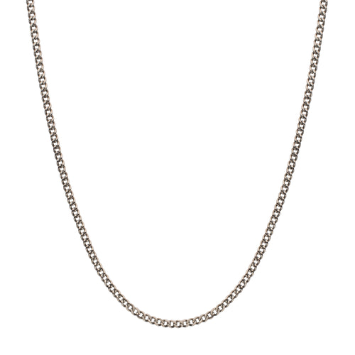 3.5mm Titanium Figaro Necklace