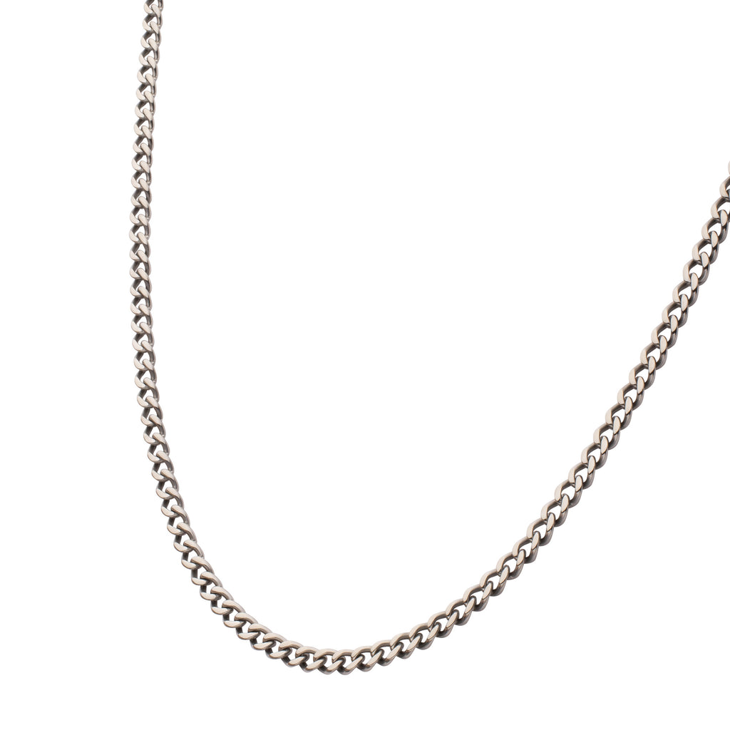 3.5mm Titanium Figaro Necklace