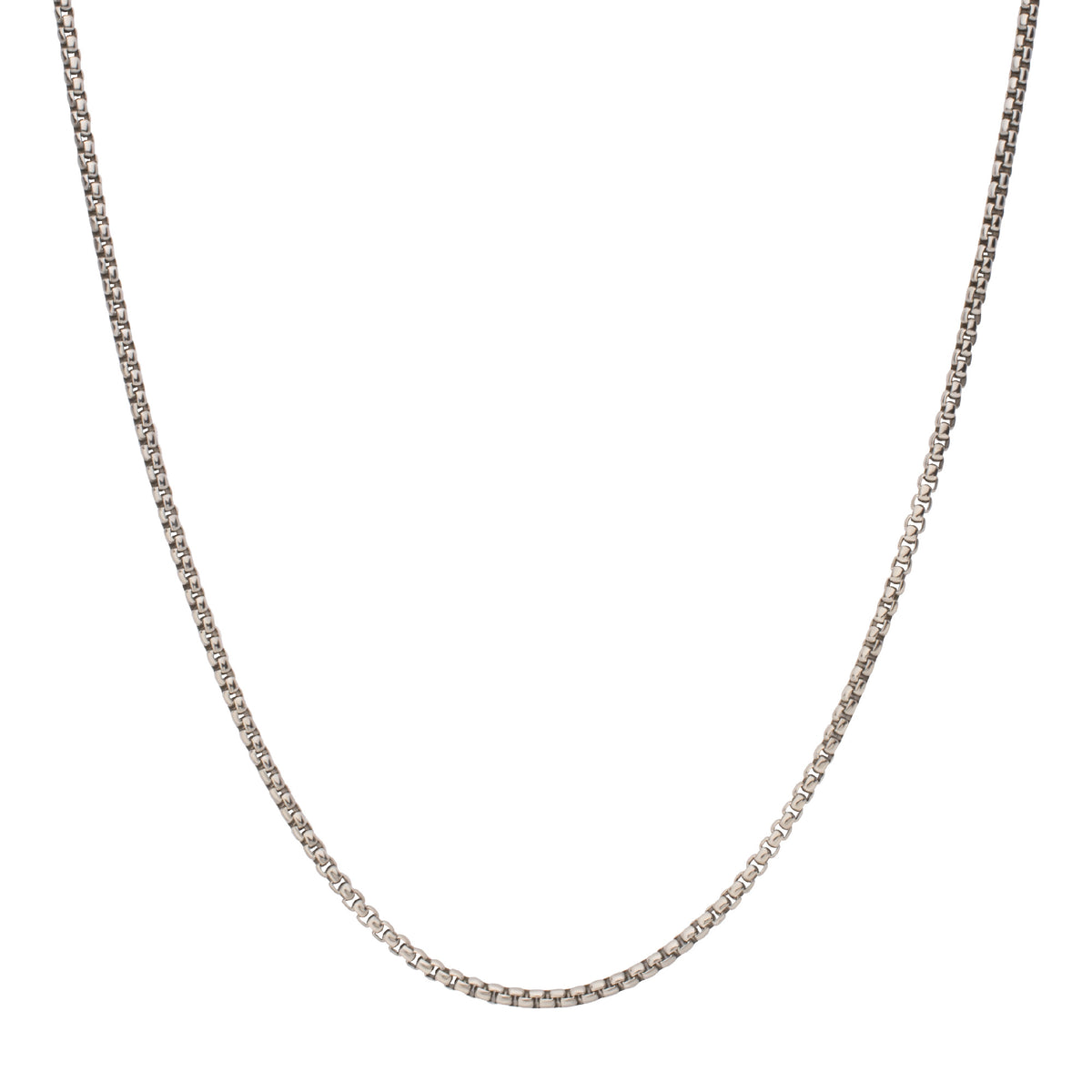 3mm Titanium Figaro Necklace