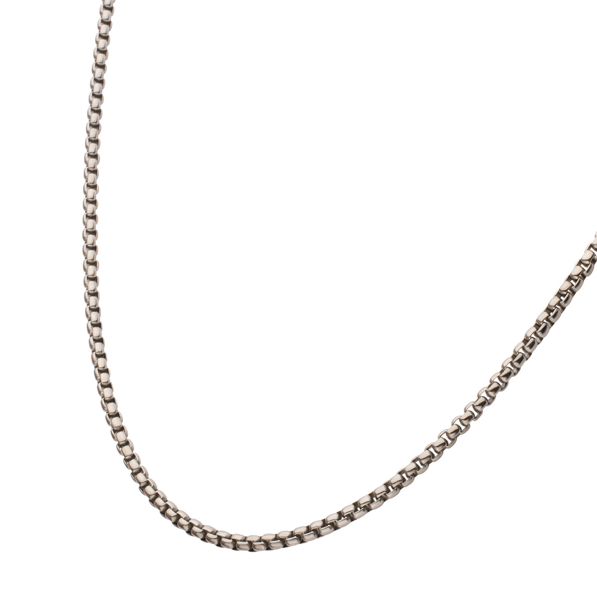 3mm Titanium Figaro Necklace